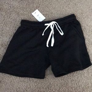 black fashion nova drawstring shorts
